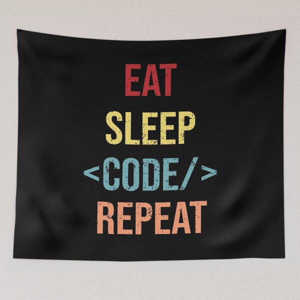 Item preview, Eat, Sleep, Code, Repeat designed and sold by eulonix.