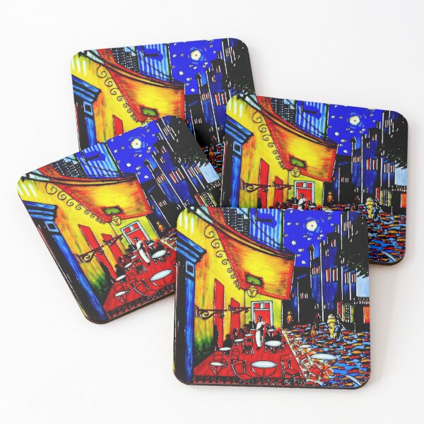 Item preview, CAFE TERRACE at NIGHT : Vintage 1888 Van Gogh Print designed and sold by posterbobs.
