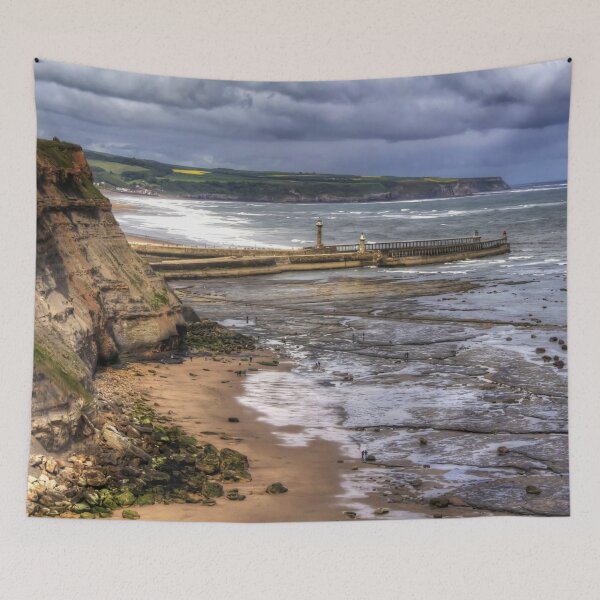 Item preview, Whitby Harbour from the Coastal Path designed and sold by tomg.