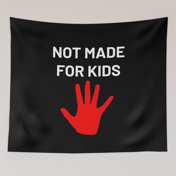 Item preview, Not Made for Kids Online Video Creators COPPA Protest designed and sold by Ivy Lily Art.