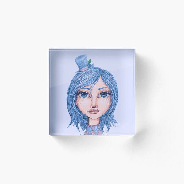 I Heart Blueberry Muffin Acrylic Block
