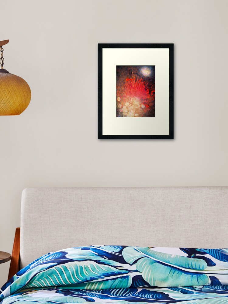 Thumbnail 2 of 7, Framed Art Print, Passion's Flame designed and sold by JeffreyKimCarr.