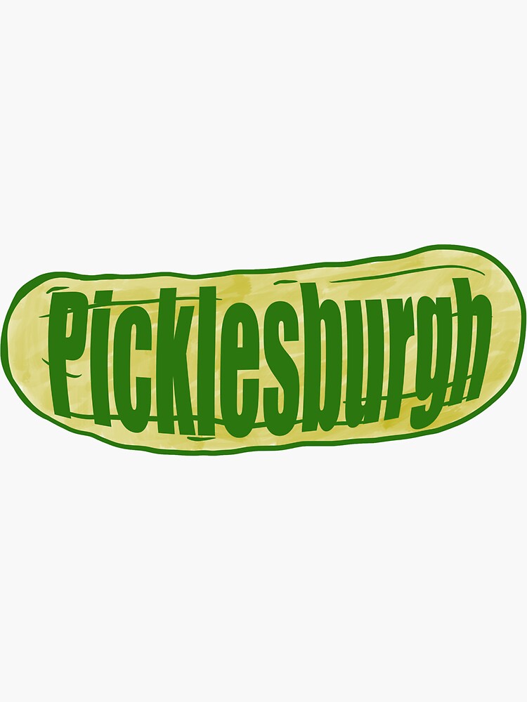 "Picklesburgh" Sticker by rbaaronmattie Redbubble
