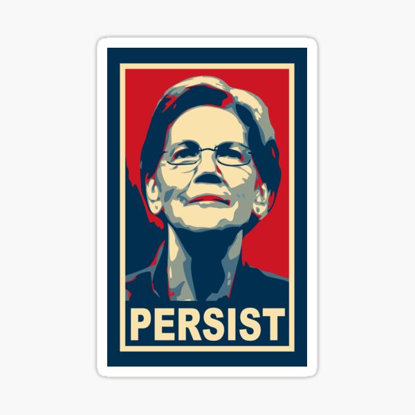 Item preview, elizabeth warren persist designed and sold by PoliSciDesign.