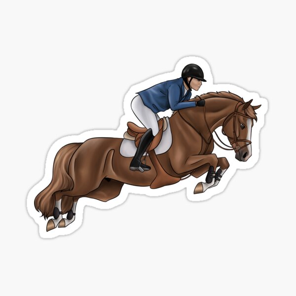Item preview, Horse and Rider Show Jumping designed and sold by peyeqart.