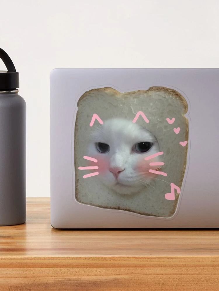 Kawaii Bread Cat Sticker for Sale by Lily mae