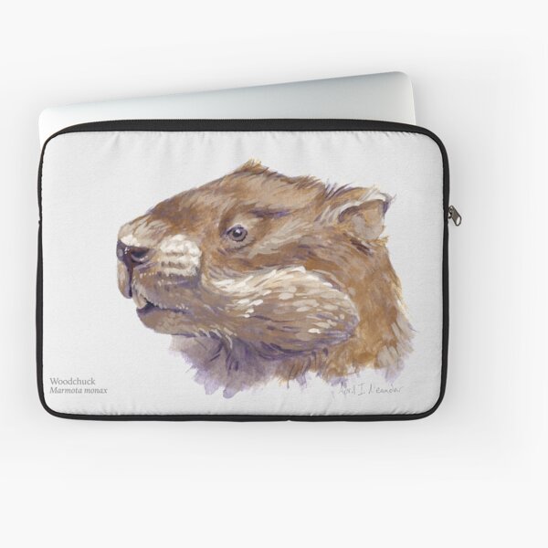Portrait of a Woodchuck Laptop Sleeve