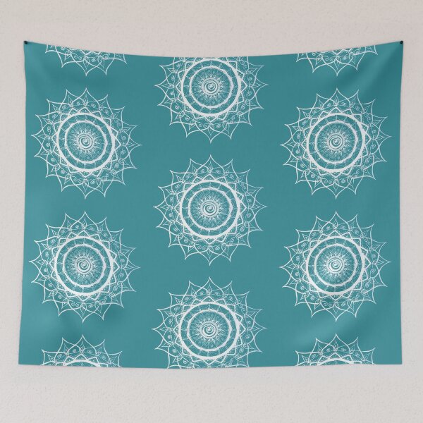 Item preview, mandala blanca, pintada a mano designed and sold by Seelenreisende.