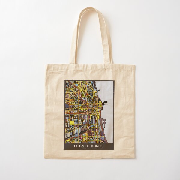 Chicago, IL Cotton Tote Bag