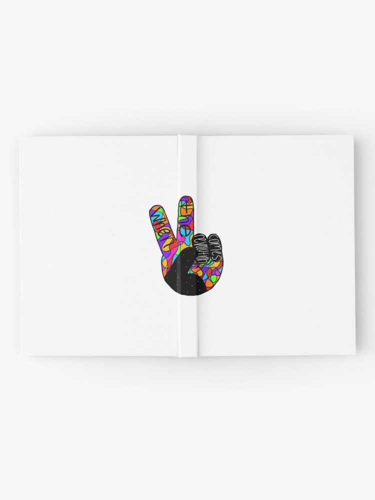 Michael Franti Show Me Your Peace Sign Hardcover Journal By Maddykeogh Redbubble