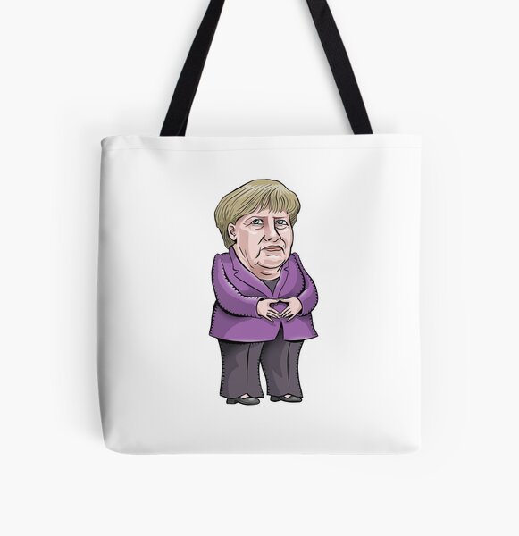 Angela Merkel All Over Print Tote Bag