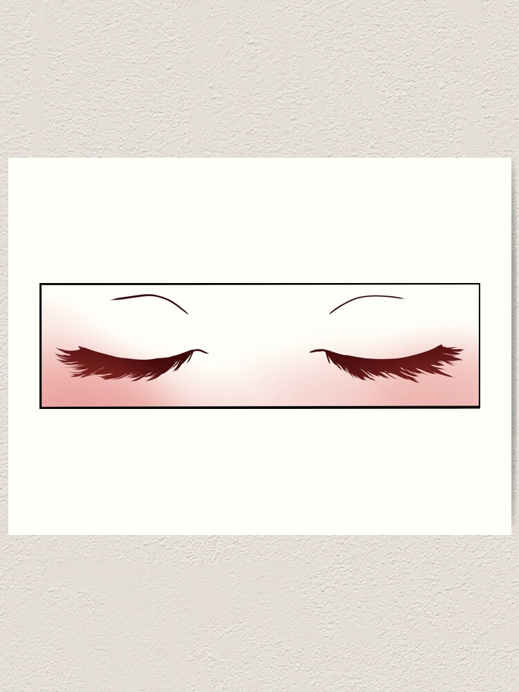 Closed Crying Anime Eyes, HD Png Download , Transparent Png Image - PNGitem