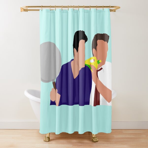 Chandler and Joey Shower Curtain