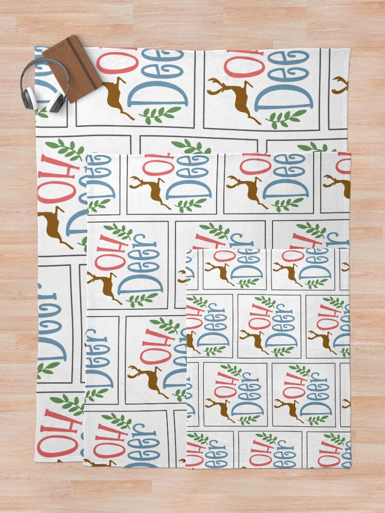 Thumbnail 5 of 6, Throw Blanket, Oh deer designed and sold by Rusembell.