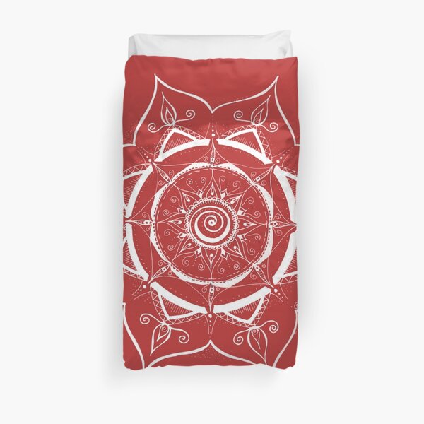 Mandala hand painted and magical Duvet Cover