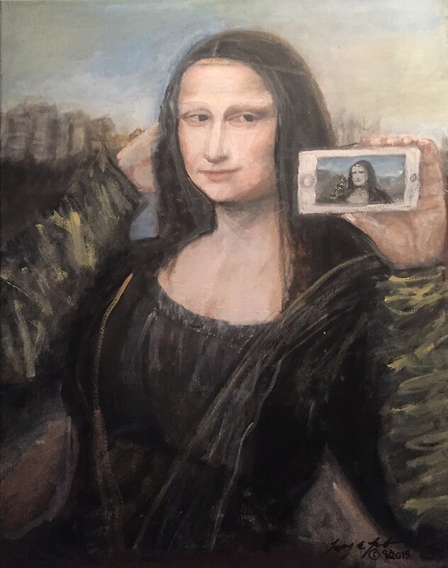 Mona Lisa Selfie By Outlawear Redbubble