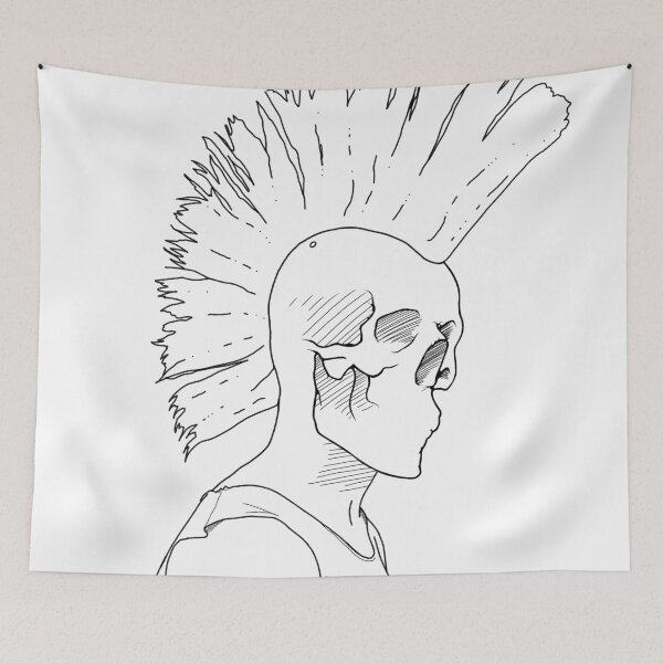 Item preview, Mohawk skull designed and sold by Twisstybread.