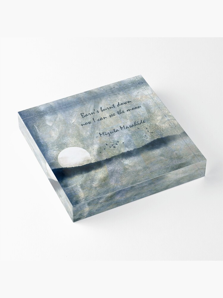 Alternate view of Barn's Burnt Down Acrylic Block