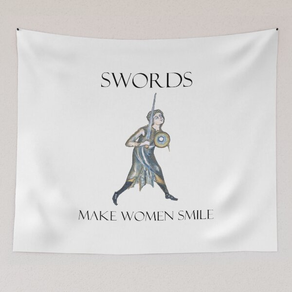 Item preview, Swords Make Women Smile designed and sold by emovendo.