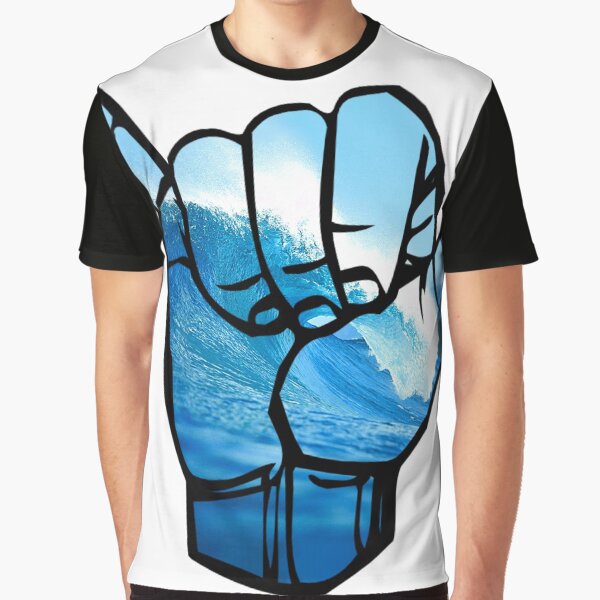 Shaka Sign Wave Rip Curl Graphic T-Shirt