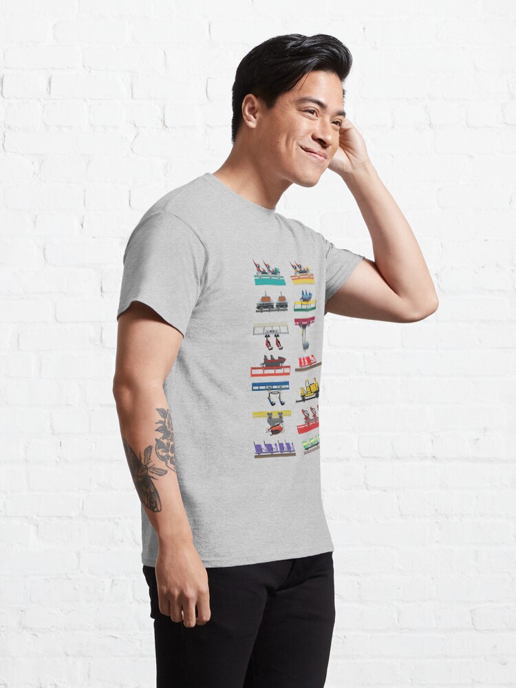Alternate view of Canada's Wonderland Coaster Cars Design Classic T-Shirt