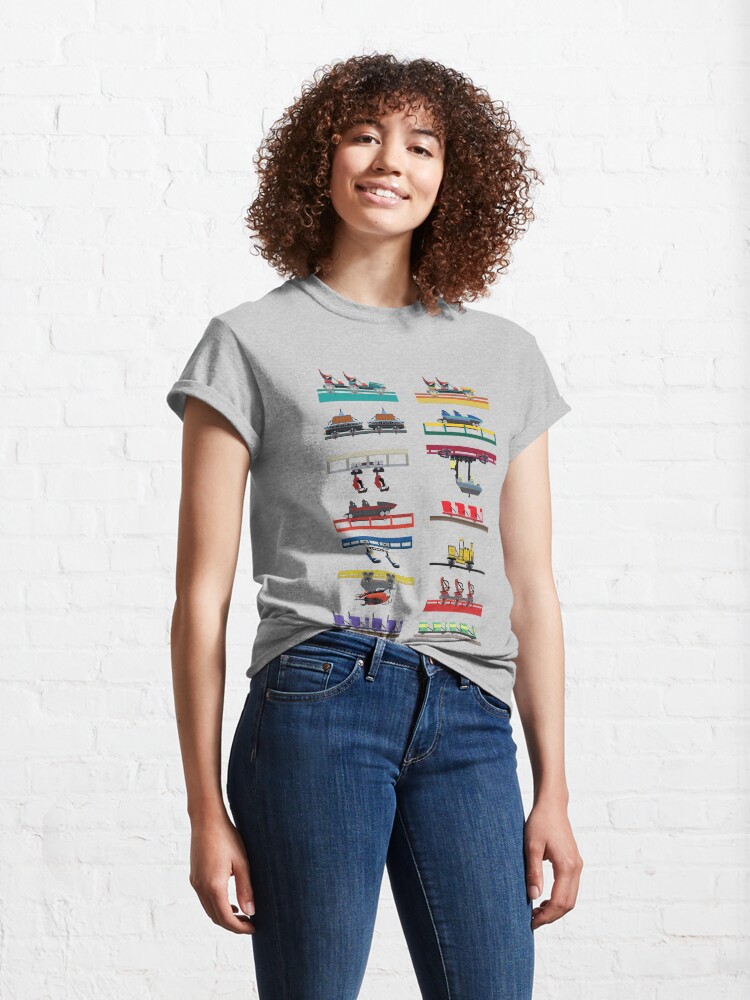 Alternate view of Canada's Wonderland Coaster Cars Design Classic T-Shirt
