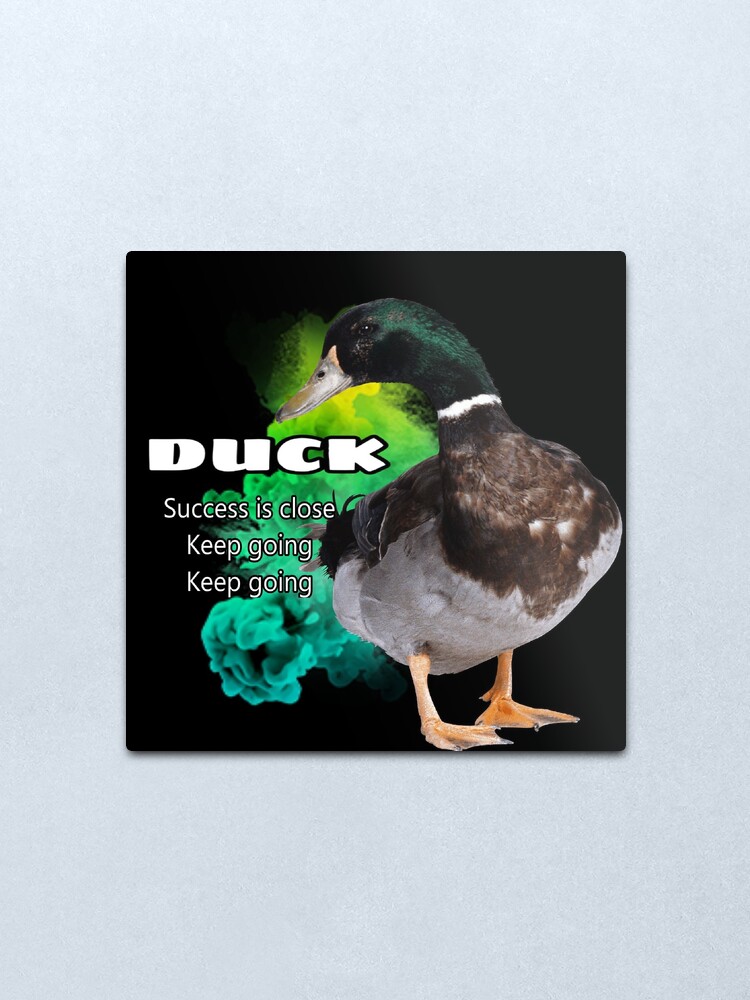 Alternate view of Duck symbolism Metal Print