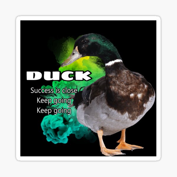 Duck symbolism Sticker