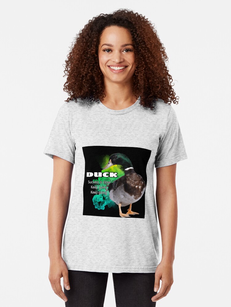 Alternate view of Duck symbolism Tri-blend T-Shirt