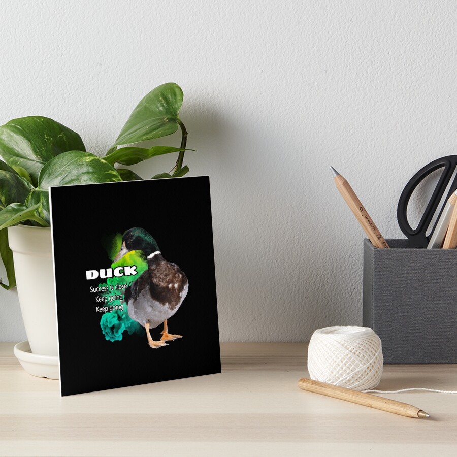 Duck symbolism Art Board Print