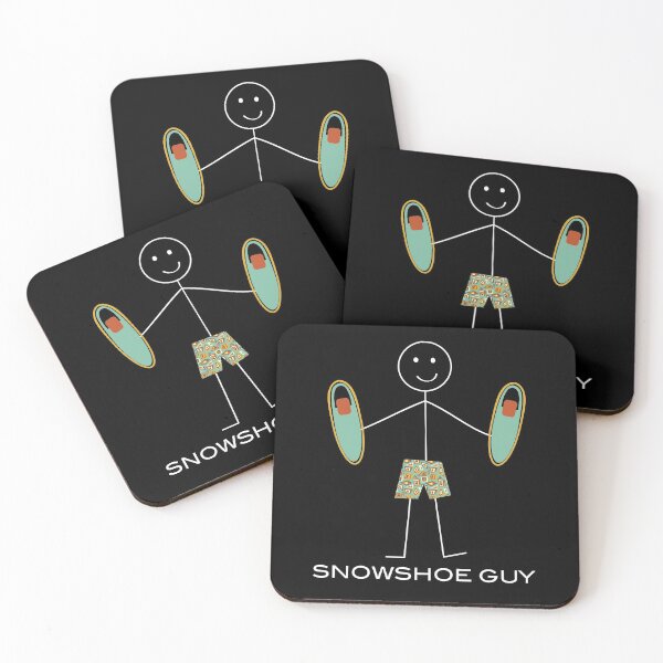 Item preview, Funny Mens Snowshoeing Guy designed and sold by whyitsme.