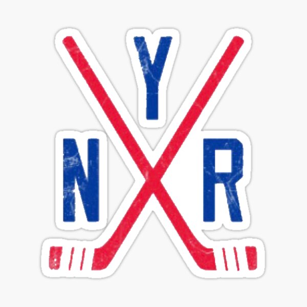 Original Six - New York Rangers - White Sticker
