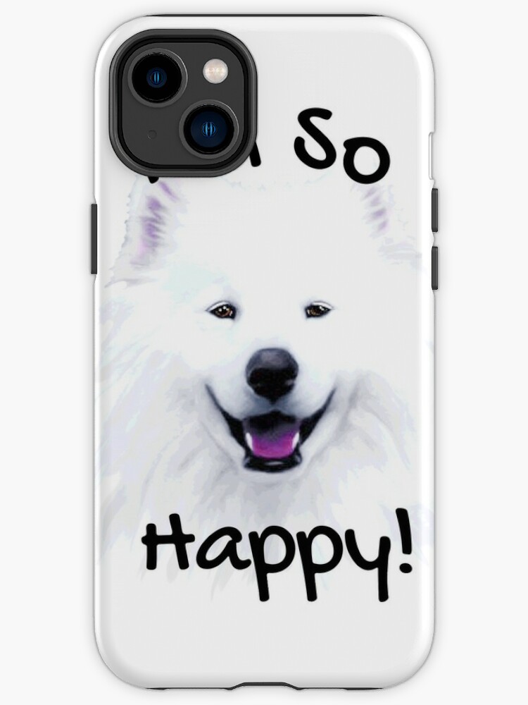 White Fluffy Dog iPhone Cases & Covers