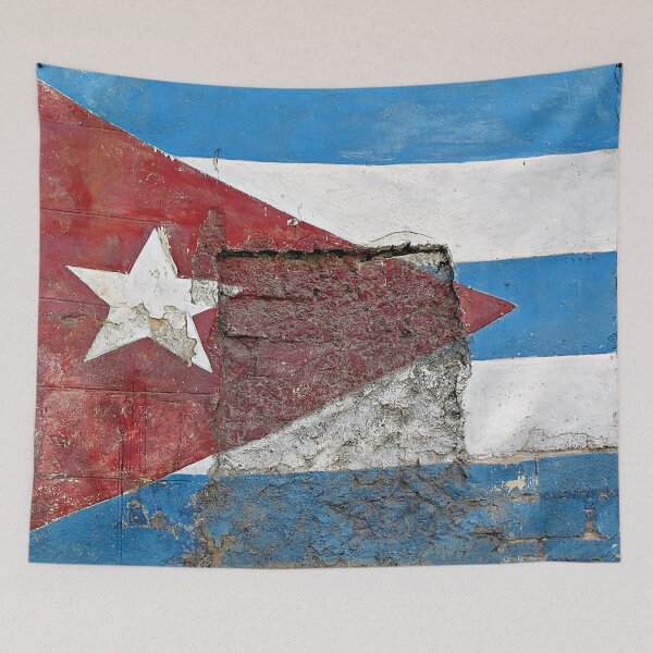 Item preview, Cuban Flag Mural  designed and sold by Ethna Gillespie.