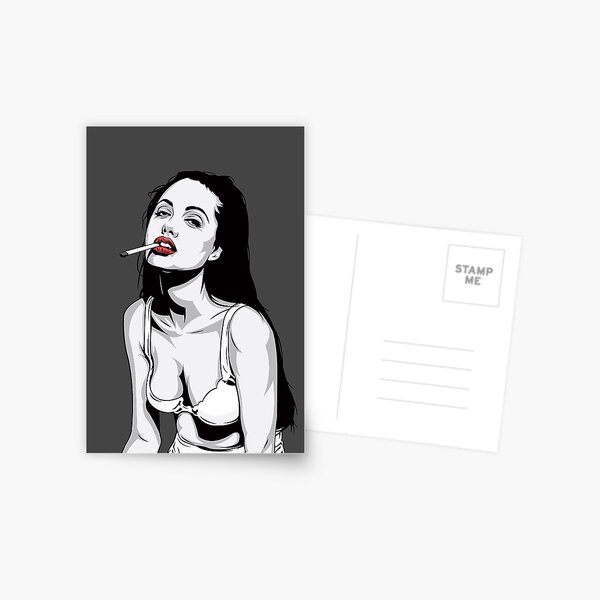 Red lips Postcard