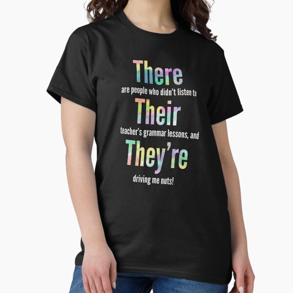 Item preview, Grammar Police There Their They're Gift designed and sold by haselshirt.