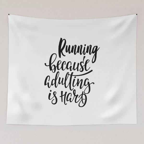 Item preview, Running Because Adulting Is Hard I Love to Run! designed and sold by ProjectX23.