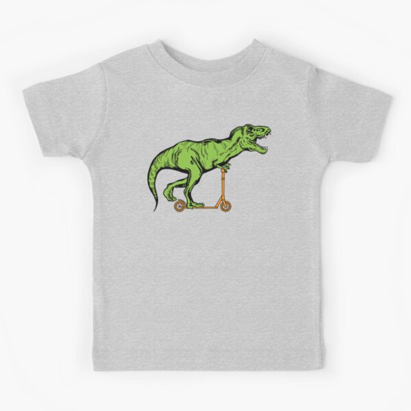 T-Rex scooter Kids T-Shirt