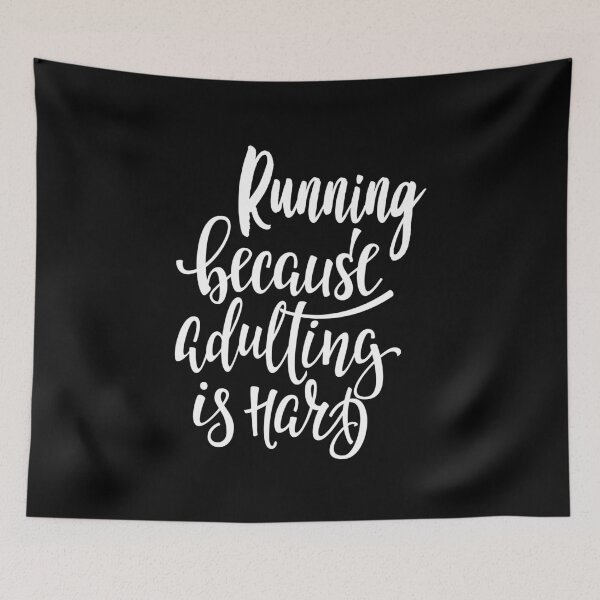 Item preview, Running Because Adulting Is Hard I Love to Run! designed and sold by ProjectX23.