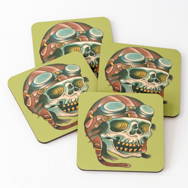 Item preview, Aviator Airplane Pilot Skull designed and sold by VictorIos.