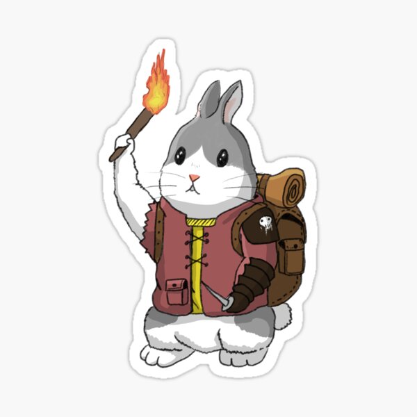 Adventure Bun - DnD Bunny Sticker