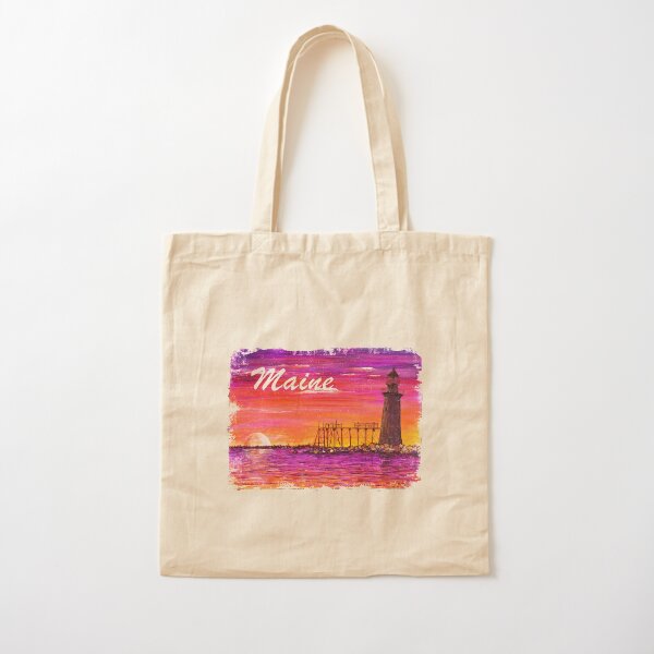 Ram Light Portland Maine by Angela Ferrari Cotton Tote Bag