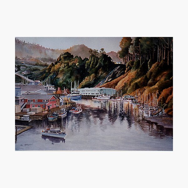 Noyo Harbor at Dawn Photographic Print