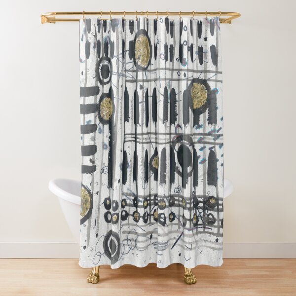 Notes & Keys : Abstract Shower Curtain