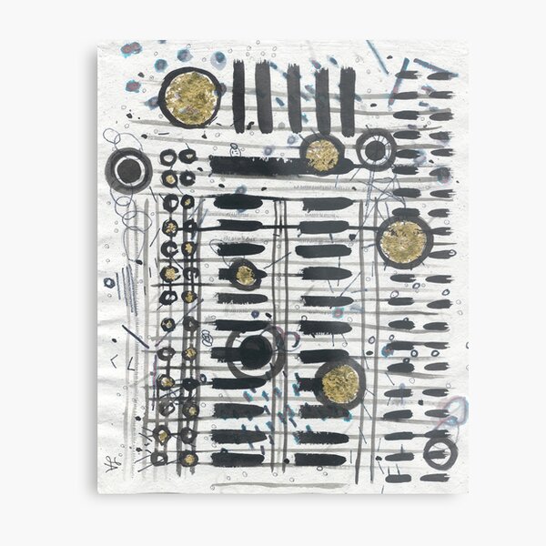 Notes & Keys : Abstract Metal Print