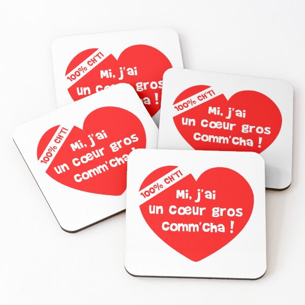 Item preview, Mi, I have a big heart like cha! (100% Ch'ti) designed and sold by humour-chti.
