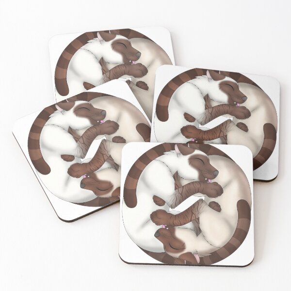 Item preview, Yin-Yang Cats: Chocolate Lynx Point designed and sold by spyroid101.