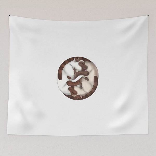 Item preview, Yin-Yang Cats: Chocolate Lynx Point designed and sold by spyroid101.