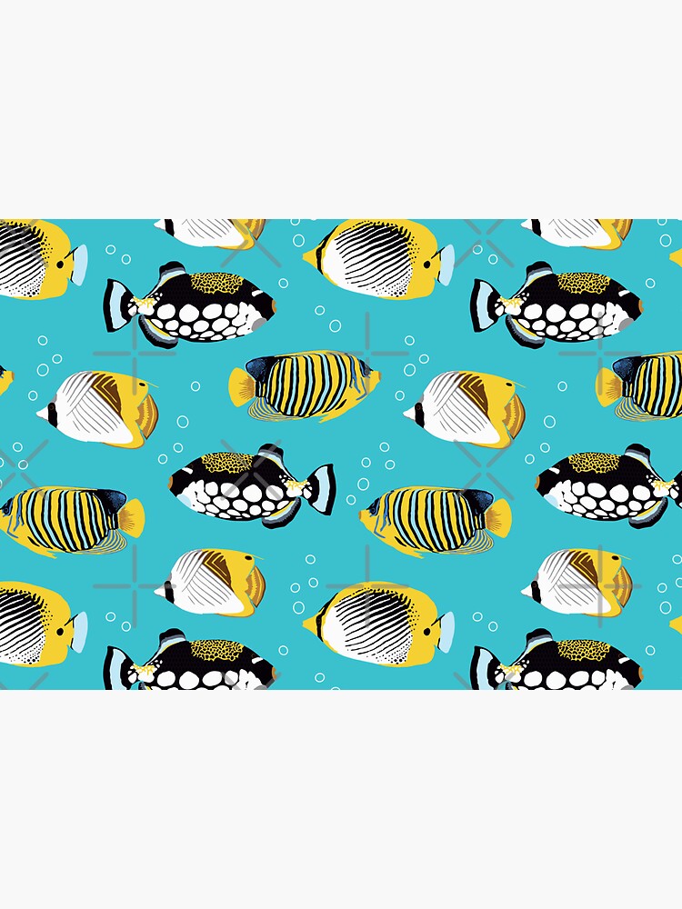 Tropical Fish in water (with stickers) by nadyanadya