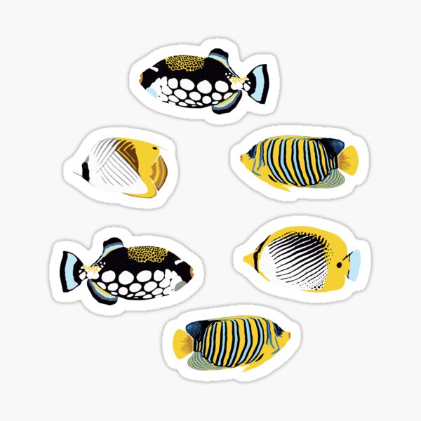 Tropical Fish in water Sticker